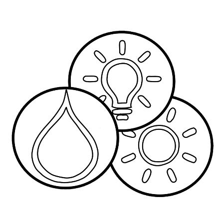 acqua,luce,riscaldamento